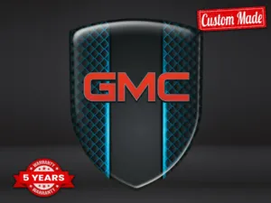 GMC Logo Into Sticker Durable High Quality Professional